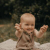 Linen-look Button-Up Romper - Charcoal - Image 10