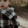 Plaid Hoodie Jacket - Black - Image 2