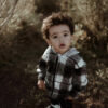 Plaid Hoodie Jacket - Black - Image 3