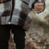 Plaid Hoodie Jacket - Black - Image 6