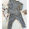 Dino Sweater Set - Light Grey