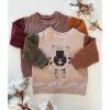 Colour Block Print Sweater - Tiger