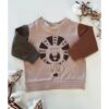 Colour Block Print Sweater - Lion - Image 2